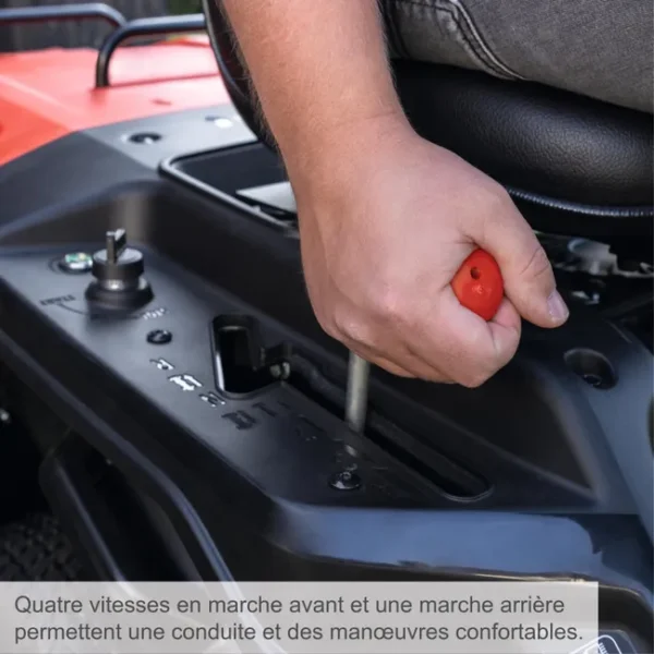 Tondeuse autoportée Rider thermique SCHEPPACH MR225-61 – 224 cm³ – Largeur de coupe 61 cm