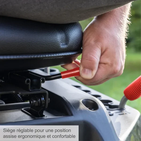 Tondeuse autoportée Rider thermique SCHEPPACH MR225-61 – 224 cm³ – Largeur de coupe 61 cm