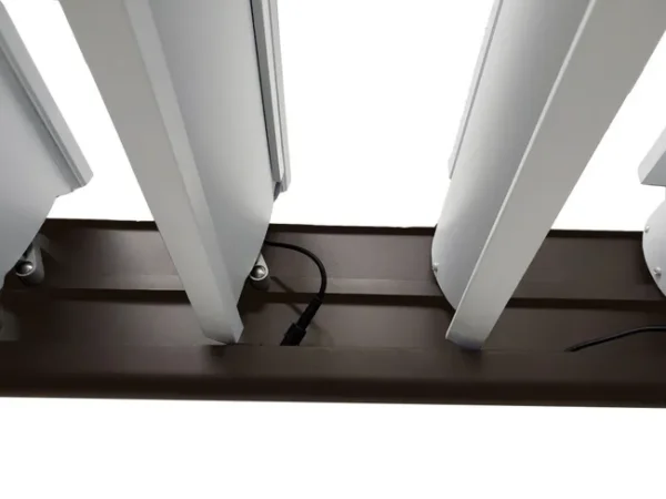 Pergola bioclimatique motorisée Ménéa – Aluminium noir RAL 2100 – 4 x 3 m – LED intégrées