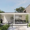 Pergola bioclimatique autoportante Clima – Aluminium blanc – 17,17 m²