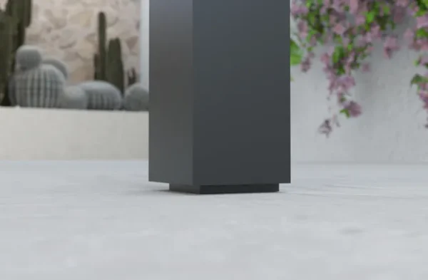 Pergola bioclimatique autoportante Osaka – Aluminium gris anthracite – 12,15 m²