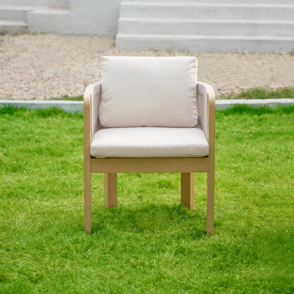 Ensemble de salle à manger d'extérieur en aluminium 7 pièces avec dessus de table extensible, fauteuil tissé pour 6