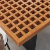 Ensemble de repas de jardin rectangulaire Grida 9 pièces avec 8 chaises en teck et résine tressée
